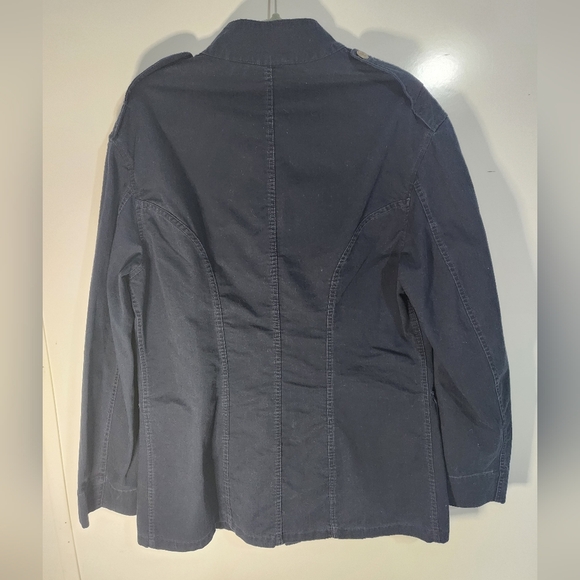 Navy Blue Military Style Jacket, Vintage RALPH LAUREN, Size Medium - Picture 6 of 8